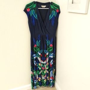 Boden Eleanor Jersey Midi Dress Navy 8